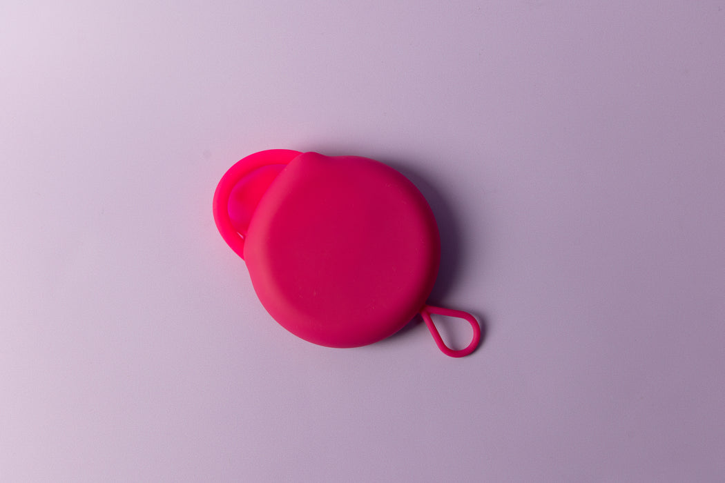 bohokiwi Menstrual Disc, Pink Round Disc Carrier Case & Steriliser Set