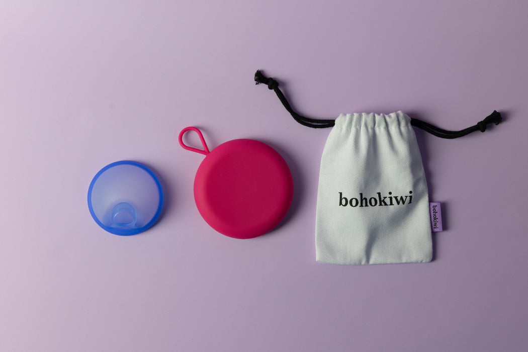 bohokiwi Menstrual Disc & Round Disc Carrier Case Set