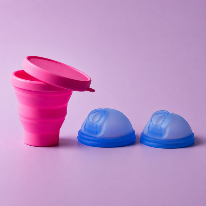 bohokiwi® Double Menstrual Disc Set & Collapsible Steam Steriliser Set