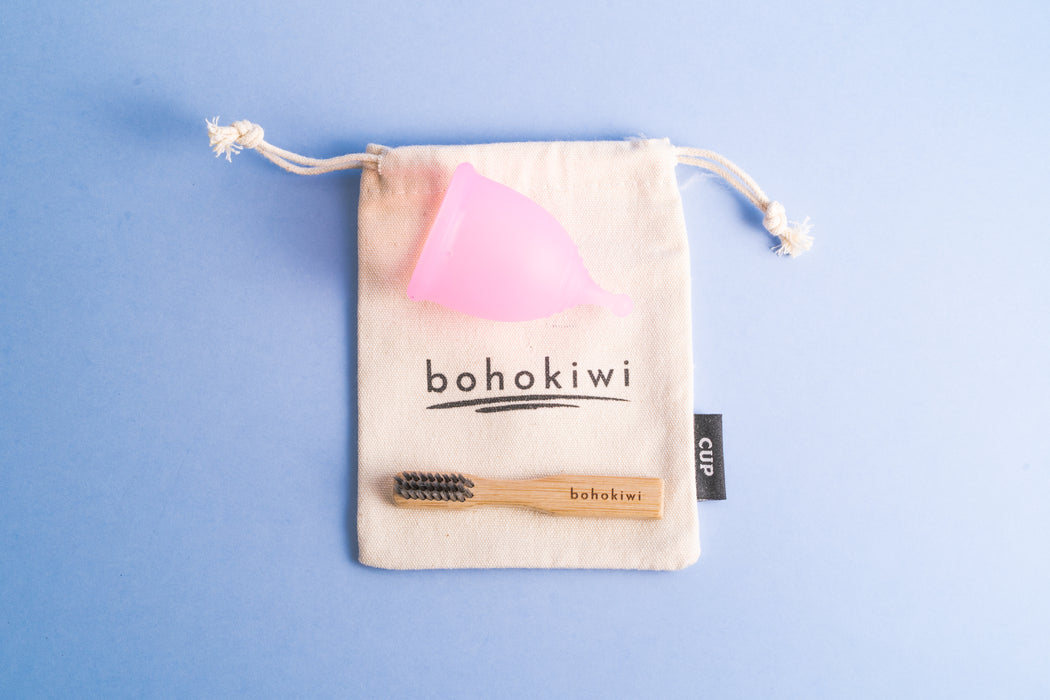 bohokiwi Natural Bamboo Brush for your Menstrual  Cup or Disc